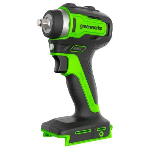 Гайковёрт ударный аккумуляторный Greenworks 24V 200Нм G24IW200 3803607CUA, бесщёточный, с АКБ на 2 А*ч и ЗУ